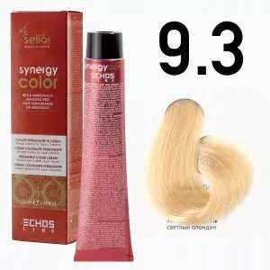 Echosline Seliar Synergy Color, farba do włosów bez amoniaku, 9.3 Very Light Blonde Golden, 100ml