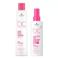 Schwarzkopf BC Color Freeze pH 4.5, zestaw do włosów farbowanych, szampon 250ml + odżywka w sprayu 200ml