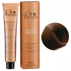 Fanola Oro Therapy Color Keratin, farba do trwałej koloryzacji bez amoniaku, 7.00, 100ml