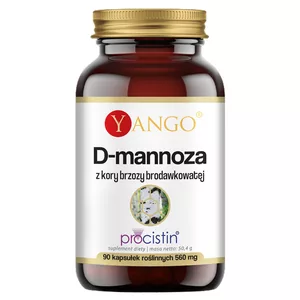 Yango D-mannoza z kory brzozy brodawkowatej suplement diety 90 kapsułek
