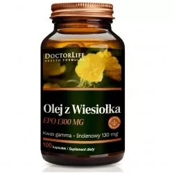 Doctor Life Olej z wiesiołka 1300mg suplement diety 100 kapsułek