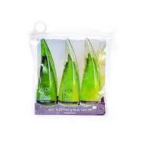 Holika Holika Jeju Aloe, zestaw aloesowych kosmetyków, 3x55ml