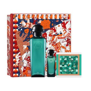 Hermes Eau d'Orange Verte zestaw woda kolońska spray 100ml + woda kolońska 7.5ml + mydło w kostce 50g (U)