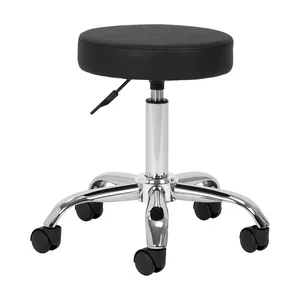 Activeshop Taboret kosmetyczny AM-310v czarny - dostępny w 48h