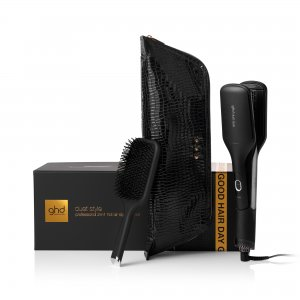 ghd Black Duet Style, zestaw prezentowy, prostownica i suszarka 2w1 + szczotka do włosów + etui