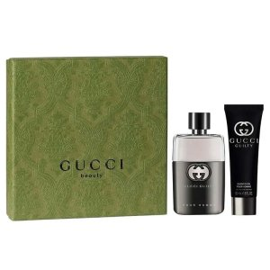 Gucci Guilty Pour Homme zestaw woda toaletowa spray 50ml + żel pod prysznic 50ml (M)