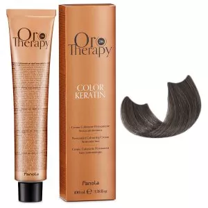 Fanola Oro Therapy Color Keratin, farba do trwałej koloryzacji bez amoniaku, 6.1, 100ml