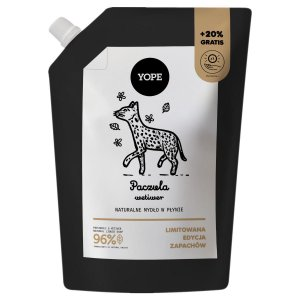 Yope, mydło w płynie, paczula wetiwer, 600ml refill