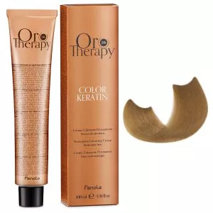 Fanola Oro Therapy Color Keratin, farba do trwałej koloryzacji bez amoniaku, 8.31, 100ml