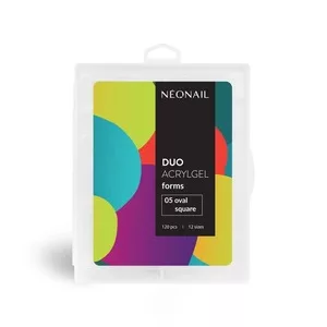 Neonail, formy duo acrylgel, 05 Oval Square
