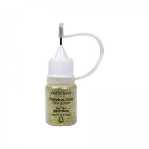 Peggy Sage, drobny brokat z aplikatorem do paznokci, gold dust