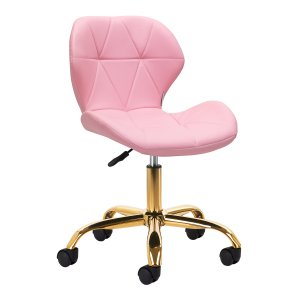 Activeshop Taboret kosmetyczny QS-06G złoto różowy