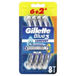 Gillette Blue 3 Comfort jednorazowe maszynki do golenia dla mężczyzn 8szt