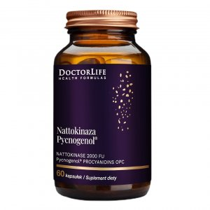 Doctor Life Nattokinaza Pycnogenol suplement diety 60 kapsułek