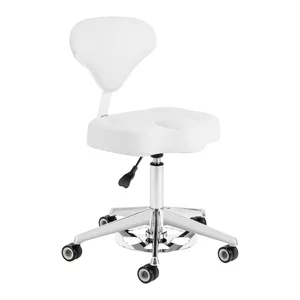 Taboret kosmetyczny Azzurro 156-F bump-up śnieżnobiały