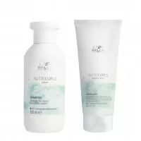 Wella Nutricurls, zestaw do włosów falowanych, szampon + odżywka