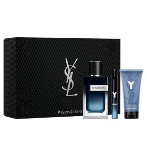 Yves Saint Laurent Y Pour Homme zestaw woda perfumowana spray 100ml + woda perfumowana spray 10ml + żel pod prysznic 50ml (M)