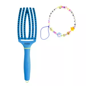 Olivia Garden Fingerbrush Combo Spring Turbo Blue, szczotka do włosów, ref. 203ID1934