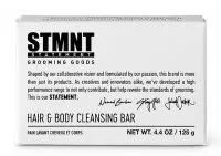 STMNT, oczyszczająca kostka do włosów i ciała z węglem aktywnym ,125g