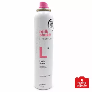 Milk Shake Lifestyling Let It Shine, spray nabłyszczający do włosów, 200ml - brak zamknięcia, zarysowania