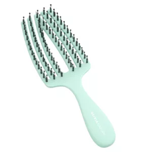 Olivia Garden Fingerbrush Care Mini Kids, szczotka do rozczesywania włosów dla dzieci, miętowa