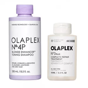 Olaplex, zestaw regenerujący do włosów blond, No.4P, No.3