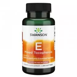 Swanson Witamina E mieszanka 200IU 250 kapsułek żelowych