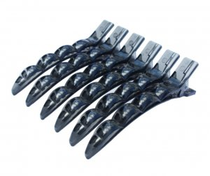 PONIK'S, klipsy fryzjerskie, 10 cm, 6 szt.