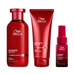 Wella Ultimate Repair, zestaw regenerujący: szampon + odżywka + serum nocne