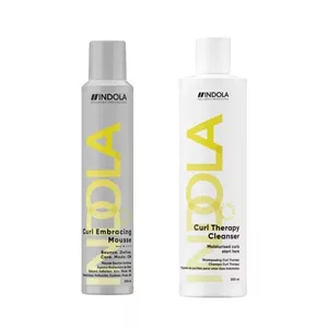 Indola Curls, zestaw do pielęgnacji naturalnie kręconych włosów, szampon + pianka