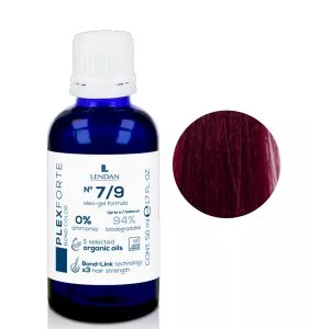 Lendan Plex Forte Bond Color, farba do włosów do trwałej lub półtrwałej koloryzacji, 7/9, 50ml