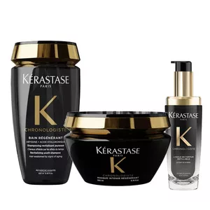 Kerastase Chronologiste, zestaw rewitalizujący, kąpiel + maska + olejek, 250ml + 200ml + 75ml