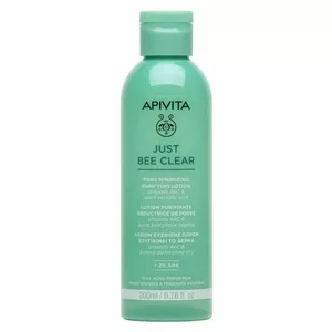 Apivita Just Bee Clear Pore Minimizing Purifying Lotion matujący tonik oczyszczający do cery tłustej 200ml