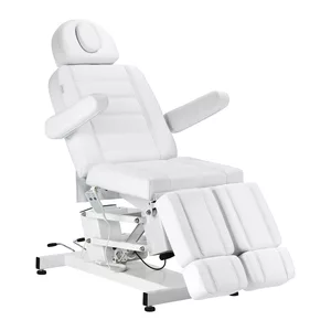 Fotel kosmetyczny do pedicure elektryczny Azzurro 706 1 silnik biały - dostępny w 48h