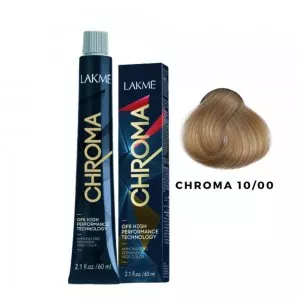 Lakme Chroma, farba do włosów o łagodnej formule, 10/00, 60ml