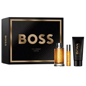 Hugo Boss Boss The Scent For Man zestaw woda toaletowa spray 100ml + woda toaletowa spray 10ml + żel pod prysznic 100ml (M)