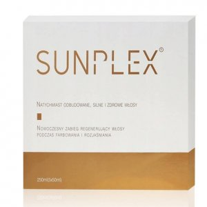 Sunplex, kuracja do regeneracji włosów po zabiegach fryzjerskich, 5x50ml