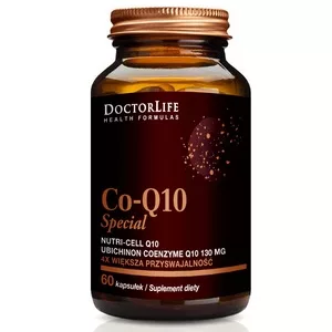 Doctor Life Co-Q10 Special koenzym Q10 130mg w organicznym oleju kokosowym suplement diety 60 kapsułek