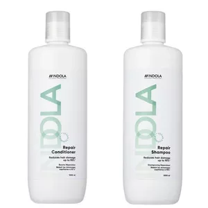 Indola Repair, zestaw XL regenerujący do włosów, szampon + odżywka, 2x1000ml