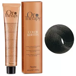 Fanola Oro Therapy Color Keratin, farba do trwałej koloryzacji bez amoniaku, 1.0, 100ml