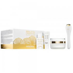 Sisley Sisleya L'Intégral Anti-Age zestaw Eye And Lip Contour Cream krem do konturowania oczu i ust oraz przyrząd do masażu 15ml + krem przeciwstarzeniowy 4ml + tonik żelowy przeciw zmarszczkom 15ml