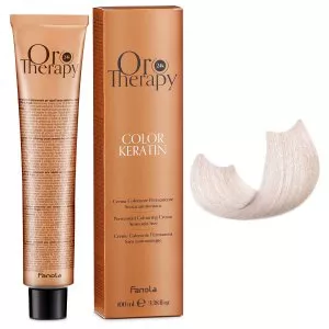Fanola Oro Therapy Color Keratin, farba do trwałej koloryzacji bez amoniaku, 11.7, 100ml
