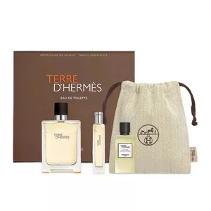 Hermes Terre D'Hermes zestaw woda toaletowa spray 100ml + woda toaletowa spray 15ml + żel pod prysznic 40ml (M)