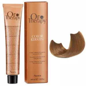 Fanola Oro Therapy Color Keratin, farba do trwałej koloryzacji bez amoniaku, 8.3, 100ml