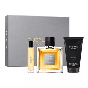Guerlain L'Homme Ideal zestaw woda toaletowa spray 100ml + woda toaletowa spray 10ml + żel pod prysznic 75ml (M)
