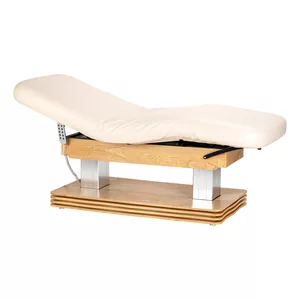 Leżanka SPA Sillon Comfort kremowa z jasnobrązową podstawą - dostępna w 48h
