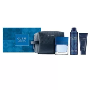 Guess Seductive Homme Blue zestaw prezentowy dla mężczyzn: woda toaletowa 100ml, dezodorant 226ml, żel pod prysznic 100ml, kosmetyczka