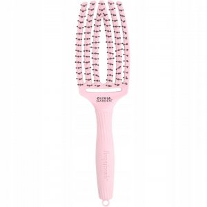 Olivia Garden Fingerbrush Love Double Bristles Pastel Pink, szczotka do włosów, różowa