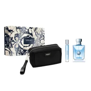 Versace Pour Homme Zestaw dla mężczyzn woda toaletowa 100ml + miniatura 10ml z elegancką kosmetyczką