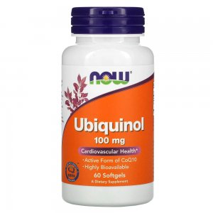 Now Foods Ubiquinol 100mg suplement diety 60 miękkich kapsułek